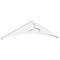 Ekena Millwork Pitch Naple Architectural Grade PVC Gable Pediment, 36"W x 7 1/2"H x 1"P (5/12) GPP036X008X100NAP - alternate 1